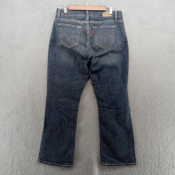 Levis Jeans Womens 30x30 10S Blue 529 Curvy Bootcut Whiskering‎ - Picture 6 of 10